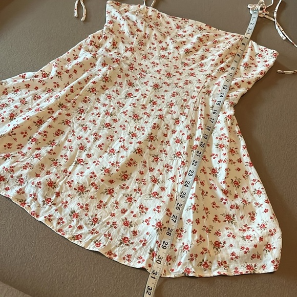 Reformation Bisque Floral Print Mini Dress- 12 - Picture 13 of 14